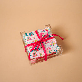 Sugarplum Lane Table Talk Acrylic Coaster Set