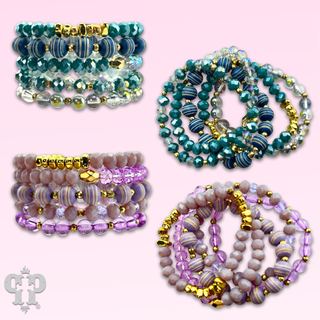 Faceted and round bead bracelet - Boutique Bella BellaBracelets