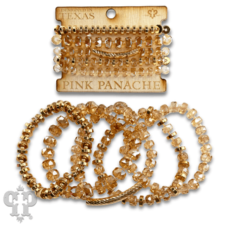 Faceted heishi bead bracelet with twisted tube bead feature - Boutique Bella BellaBracelets