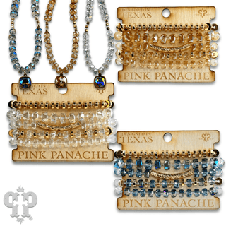 Faceted heishi bead bracelet with twisted tube bead feature - Boutique Bella BellaBracelets