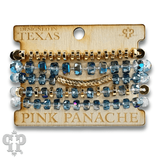Faceted heishi bead bracelet with twisted tube bead feature - Boutique Bella BellaBracelets