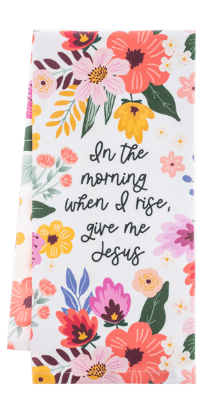 Faith Blooms Floral Tea Towel - Boutique Bella BellaKitchen Towel
