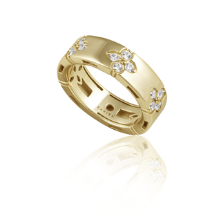 Fallon Clover Band Ring - Boutique Bella BellaRing