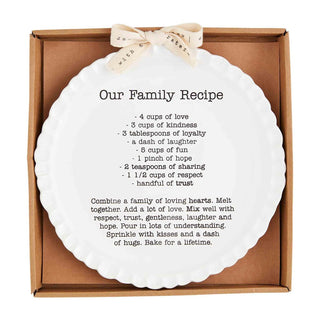 Family Recipe Plate - Boutique Bella BellaThanksgiving