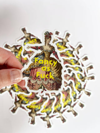 Fancy as Fuck Funny Sticker - Boutique Bella BellaStickers