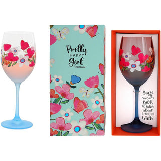 Favorite Bitch Gift Boxed 18 oz Wine Glass - Boutique Bella Bellawine glass