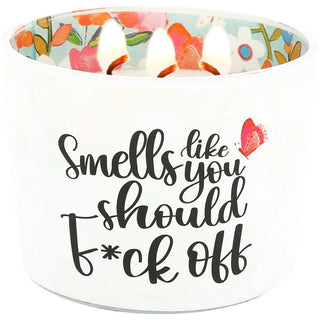 F*ck Off 11 oz - 100% Soy Wax Candle Scent: Tranquility - Boutique Bella Bellacandle