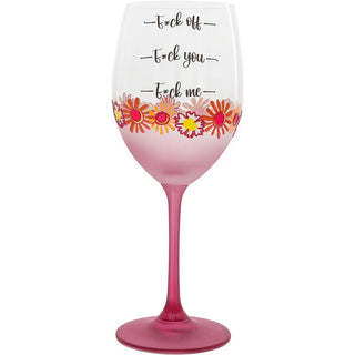 F*ck Off Gift Boxed 18 oz Wine Glass - Boutique Bella Bellawine glass