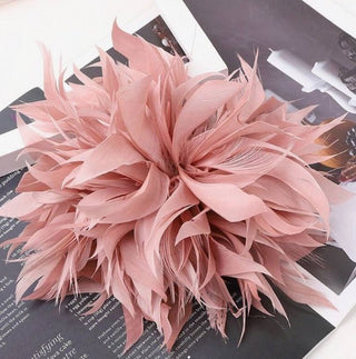 Feather Corsage Headwear/Brooch - Assorted - Boutique Bella BellaBrooch