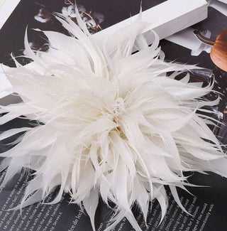 Feather Corsage Headwear/Brooch - Assorted - Boutique Bella BellaBrooch