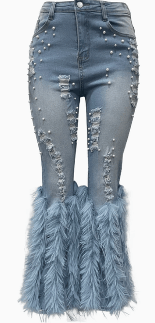 Feather Flair and Pearls - Boutique Bella BellaJeans