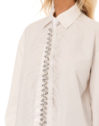 Feathered Tie Top - Boutique Bella BellaTop