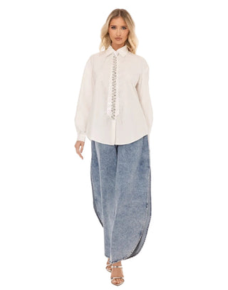 Feathered Tie Top - Boutique Bella BellaTop