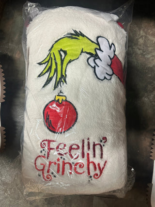 Feeling Grinchy Throw - Boutique Bella BellaChristmas