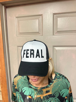 Feral Trucker Hat - Boutique Bella Bellatrucker hat