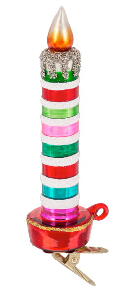 Festive Glow Glass Candle Ornament - Boutique Bella BellaOrnament