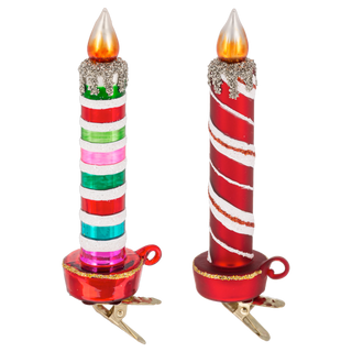 Festive Glow Glass Candle Ornament - Boutique Bella BellaOrnament