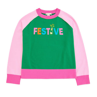 "FESTIVE" LIGHTWEIGHT BOXY SWEATERS,GREEN - Boutique Bella BellaSweater