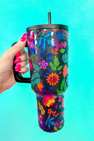 Fiesta Time Black Tumbler - Boutique Bella BellaTumbler