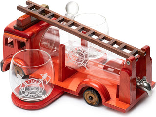 Firetruck Decanter By Premium Barware Gift Elegant Drinkware Collection - Boutique Bella BellaDecanter Sets