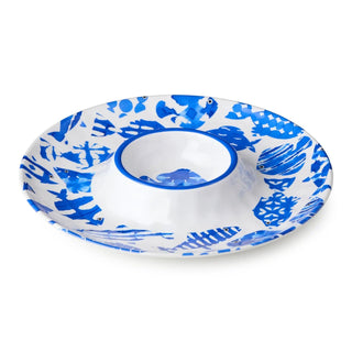 Fish Tale Melm Chip & Dip 14.5" - Boutique Bella BellaServing Platter