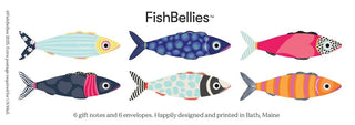 FishBellie™ Note Card & Envelope Set - Boutique Bella BellaNote Cards