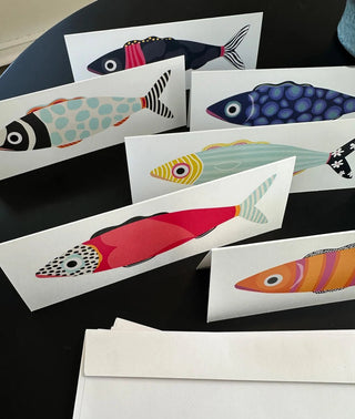 FishBellie™ Note Card & Envelope Set - Boutique Bella BellaNote Cards