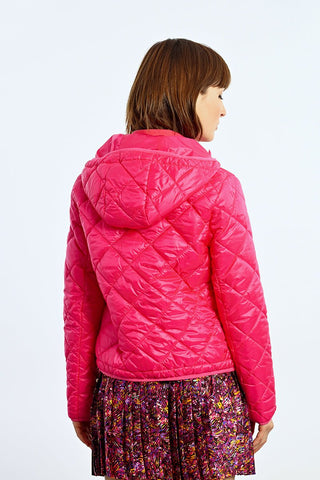 Flaming Fuchsia Puffer Jacket - Boutique Bella BellaJacket