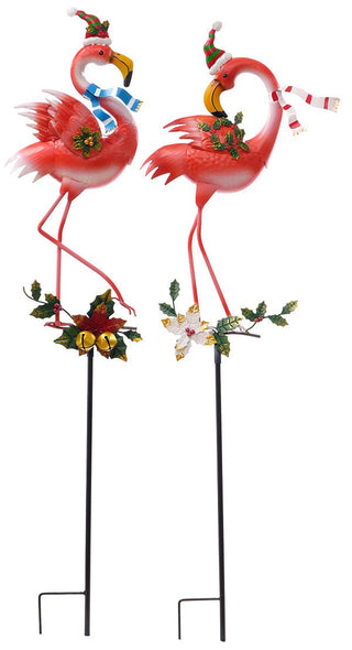 Flamingo & Bright Christmas Yard Stakes - Assorted - Boutique Bella BellaChristmas Decor