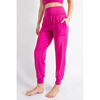 Flamingo Pink Butter Joggers - Boutique Bella BellaJoggers