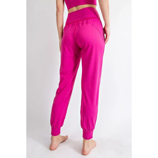 Flamingo Pink Butter Joggers - Boutique Bella BellaJoggers