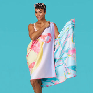 Flamingo Sunset Go Big Towel - Boutique Bella BellaBeach Towel