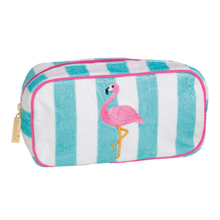 Flamingo Terry Cloth Pouch - Boutique Bella BellaToiletry Bag