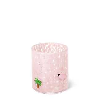FLAMINGOS Charm Glass 17oz - Boutique Bella Bellaglass