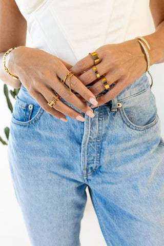 Flat Stackable Ring Set - Boutique Bella BellaRing