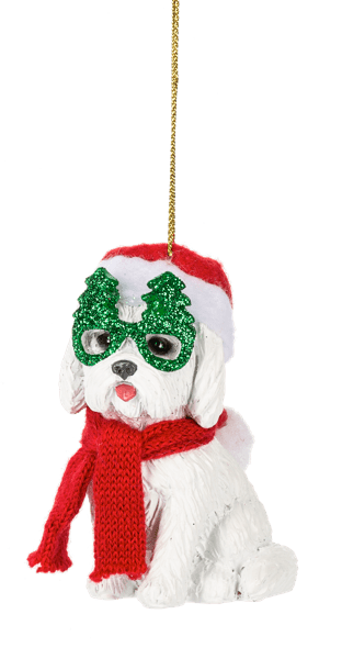Fleas Navidad Dog Ornaments - Boutique Bella Bellaornament