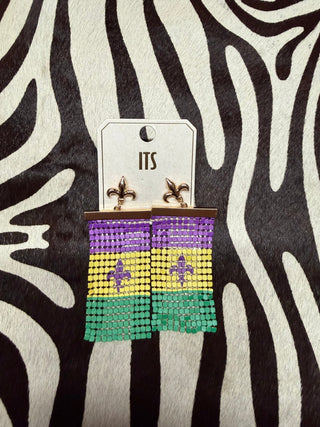 Fleur De Lis Earrings - Boutique Bella BellaEarrings