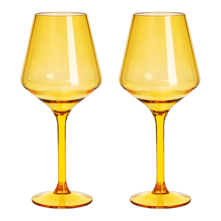 Floating Wine Glasses For Pool Set Of 2 15 Oz Shatterproof Poolside Wine Glasses Tritan Plastic Reus - Boutique Bella Bella