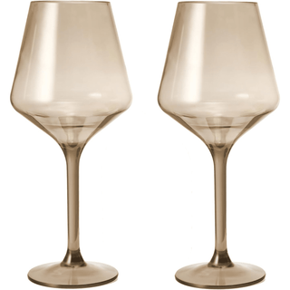 Floating Wine Glasses For Pool Set Of 2 15 Oz Shatterproof Poolside Wine Glasses Tritan Plastic Reus - Boutique Bella BellaWine Glasses
