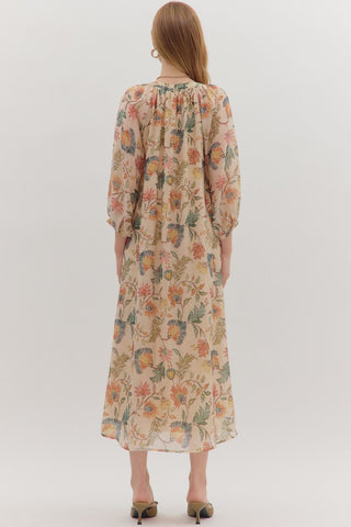 Floral Essence Midi - Boutique Bella BellaDRESS