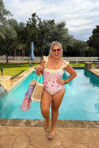 Floral Rainbow Swim Set - Boutique Bella Bellaswimsuit