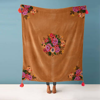 Floral Timberline Lodge Throw 50X60" - Boutique Bella BellaThrow Blanket