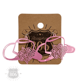 Flower cowboy hat earring - LC - Boutique Bella BellaEarrings