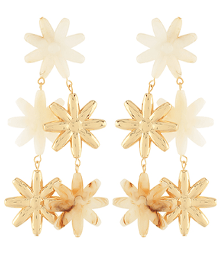 Flower Drop Earrings - Boutique Bella BellaDistress