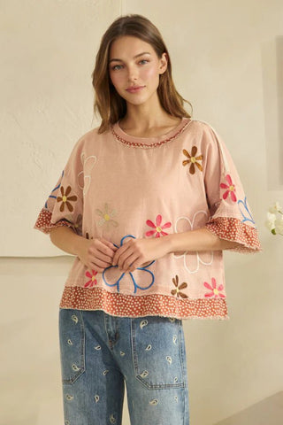 Flower Power Top - Boutique Bella BellaTops
