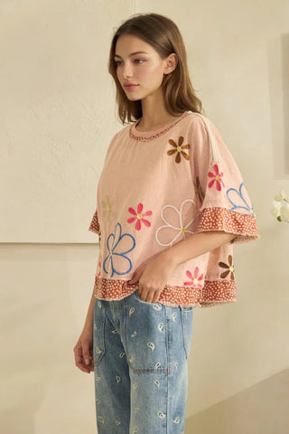 Flower Power Top - Boutique Bella BellaTops