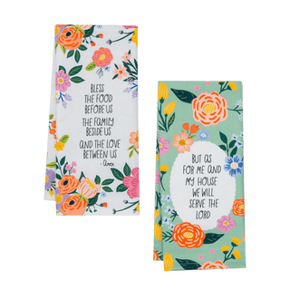 Flowers & Faith Tea Towel - Boutique Bella BellaTea Towel