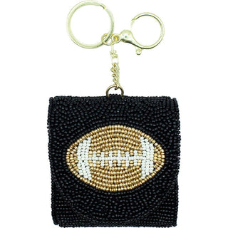 Football Beaded AirPod Holder/Keychain - Boutique Bella BellaAirPod Case