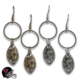 Football Game Day earring with Austrian crystals - LC - Boutique Bella BellaEarrings
