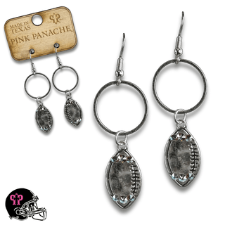 Football Game Day earring with Austrian crystals - LC - Boutique Bella BellaEarrings